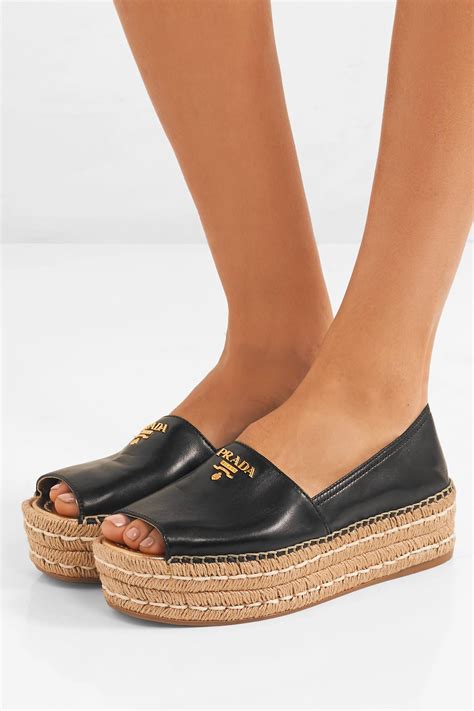 Prada platform espadrilles